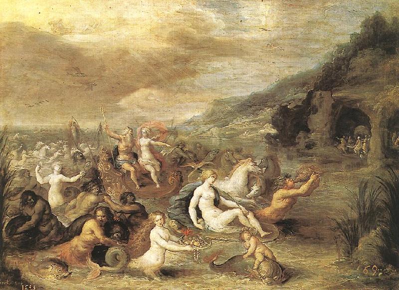 FRANCKEN, Ambrosius Triumph of Amphitrite dfg Spain oil painting art